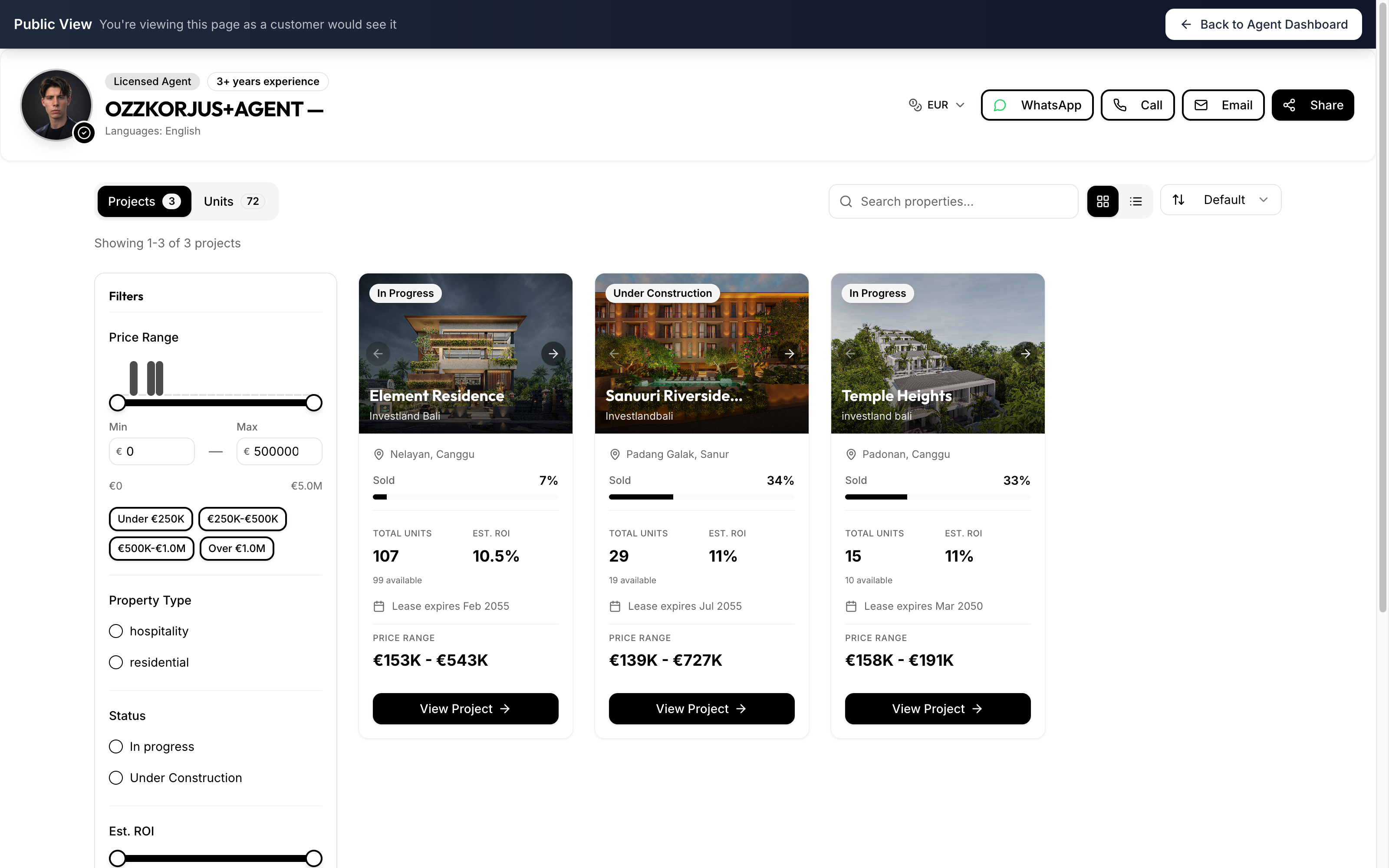 Your own page on your own subdomain